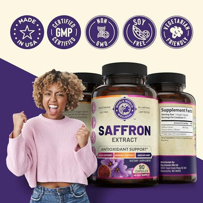 100% Pure Saffron Extract - Metabolism Booster & Natural Appetite Suppressant for Weight Loss WHOLE WORLD WELLNESSBuy Supplements Australia