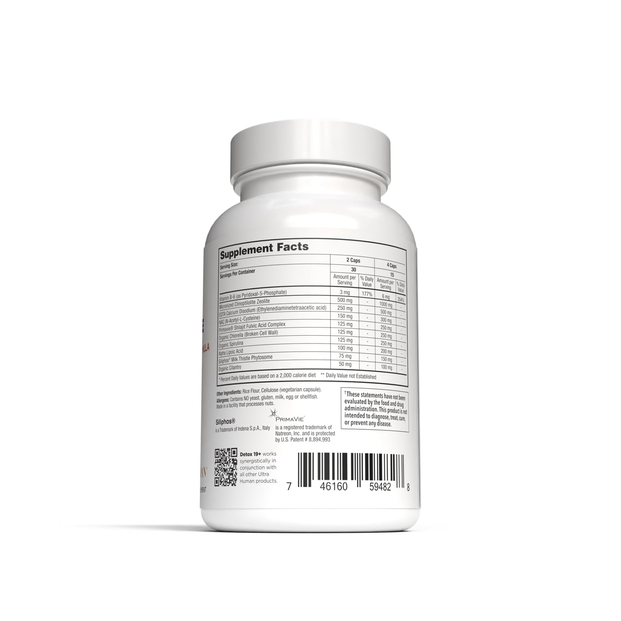 Ultra Human Daily Wellness Support – Heavy Metal Detox Cleanse, with Zeolite, Shilajit, Organic Chlorella & Spirulina, NAC & Alpha Lipoic. Supports Daily Detox, Cognition, Immune System -(Made in USA) Ultra HumanBuy Supplements Australia