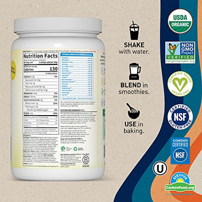 Garden of Life Organic Vegan Vanilla Protein Powder 22g Complete Plant Based Raw Protein Garden of LifeBuy Supplements Australia