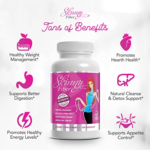 Skinny Fiber 120 Capsules, Appetite Suppressant Effective Weight Management for Women Skinny FiberBuy Supplements Australia