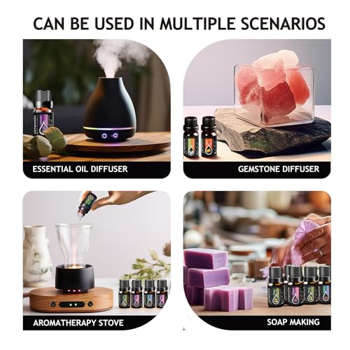 KMSCO Essential Oils Set -Top 16(0.33Fl Oz) Organic Plant Natural Fragrance Scents Blends Oil KMSCOBuy Supplements Australia
