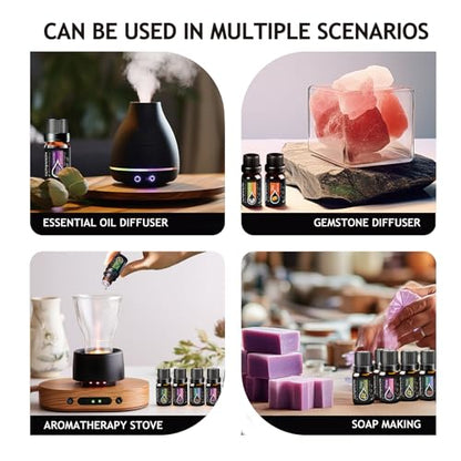 KMSCO Essential Oils Set -Top 16(0.33Fl Oz) Organic Plant Natural Fragrance Scents Blends Oil KMSCOBuy Supplements Australia