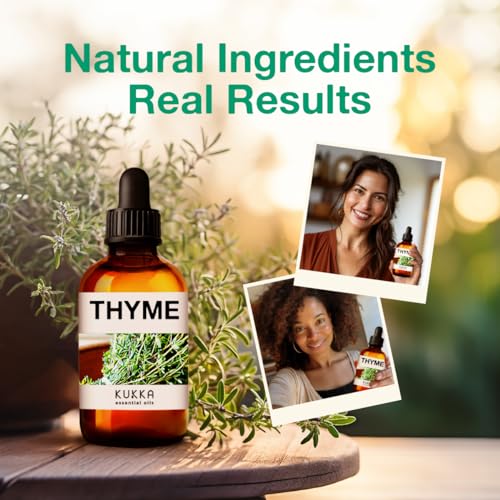 Kukka Thyme Essential Oil for Hair Thyme Oil for Skin - 100% Natural Thyme Essential Oil for Diffuser KUKKA essential oilsBuy Supplements Australia