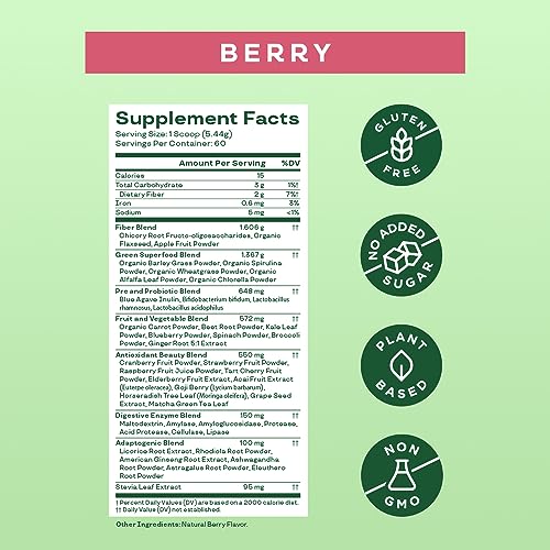 Bloom Nutrition Super Greens Powder for Digestive Health - Probiotics, Digestive Bloom NutritionBuy Supplements Australia