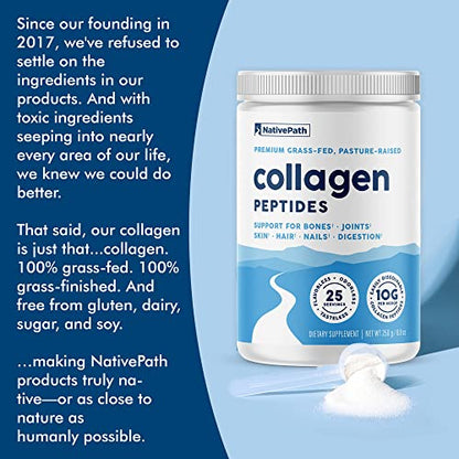 NativePath Collagen Peptides Protein - Hydrolyzed Type 1 & 3 Collagen Powder for Skin NativePathBuy Supplements Australia