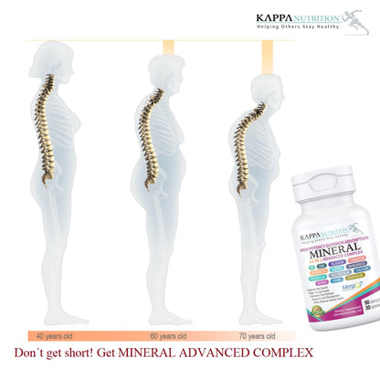 KAPPA NUTRITION (90 Capsules,Vitamin K2, Vitamin D3, Zinc, Selenium, Vanadium, Copper, Manganese, Potassium, Molybdenum, Calcium, Chromium, Iodine, Boron,