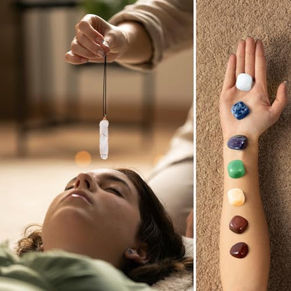 WVIOUOPU Healing Crystals and Chakra Stones Set - 13 Pcs Real Raw Healing Chakra Stones WVIOUOPUBuy Supplements Australia