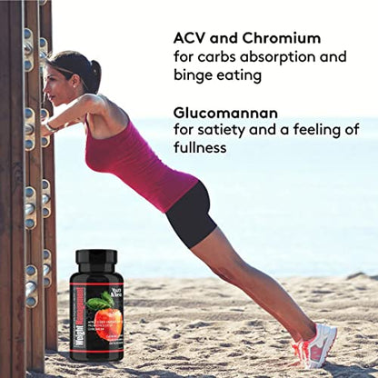Youth & Tonic Natural Appetite Suppressant for Weight Loss / 1000 mg Apple Cider Youth & TonicBuy Supplements Australia