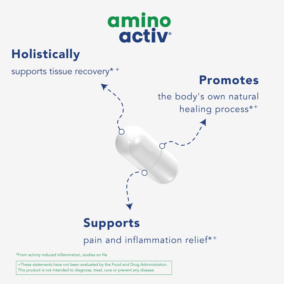 Amino Activ - Fast Holistic Support for Pain & Inflammation Caused by Activity/Exercise (180 Capsules) Amino ActivBuy Supplements Australia