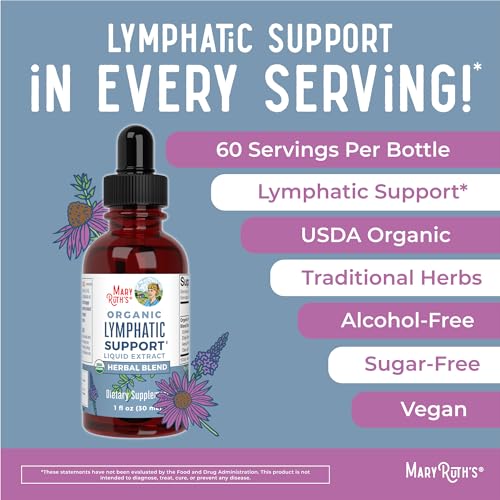 Lymphatic Support Drops | USDA Organic Lymphatic Cleanse Immune Support Supplement MaryRuth OrganicsBuy Supplements Australia