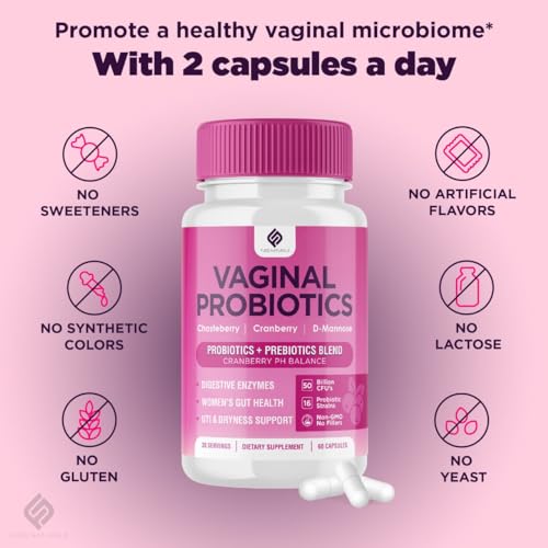 Vaginal Probiotics for Women Digestive Enzymes Gut Health PH Balance Pills, Women's Fuze NaturalsBuy Supplements Australia
