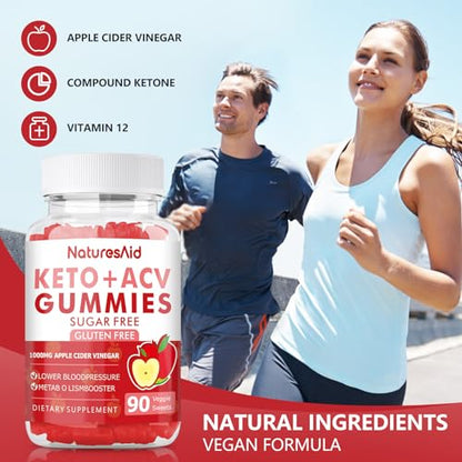 (2 Pack) 180 CT Keto Acv Gummies for Advanced Weight Loss & Belly Fat Burn - Pro Natures AidBuy Supplements Australia