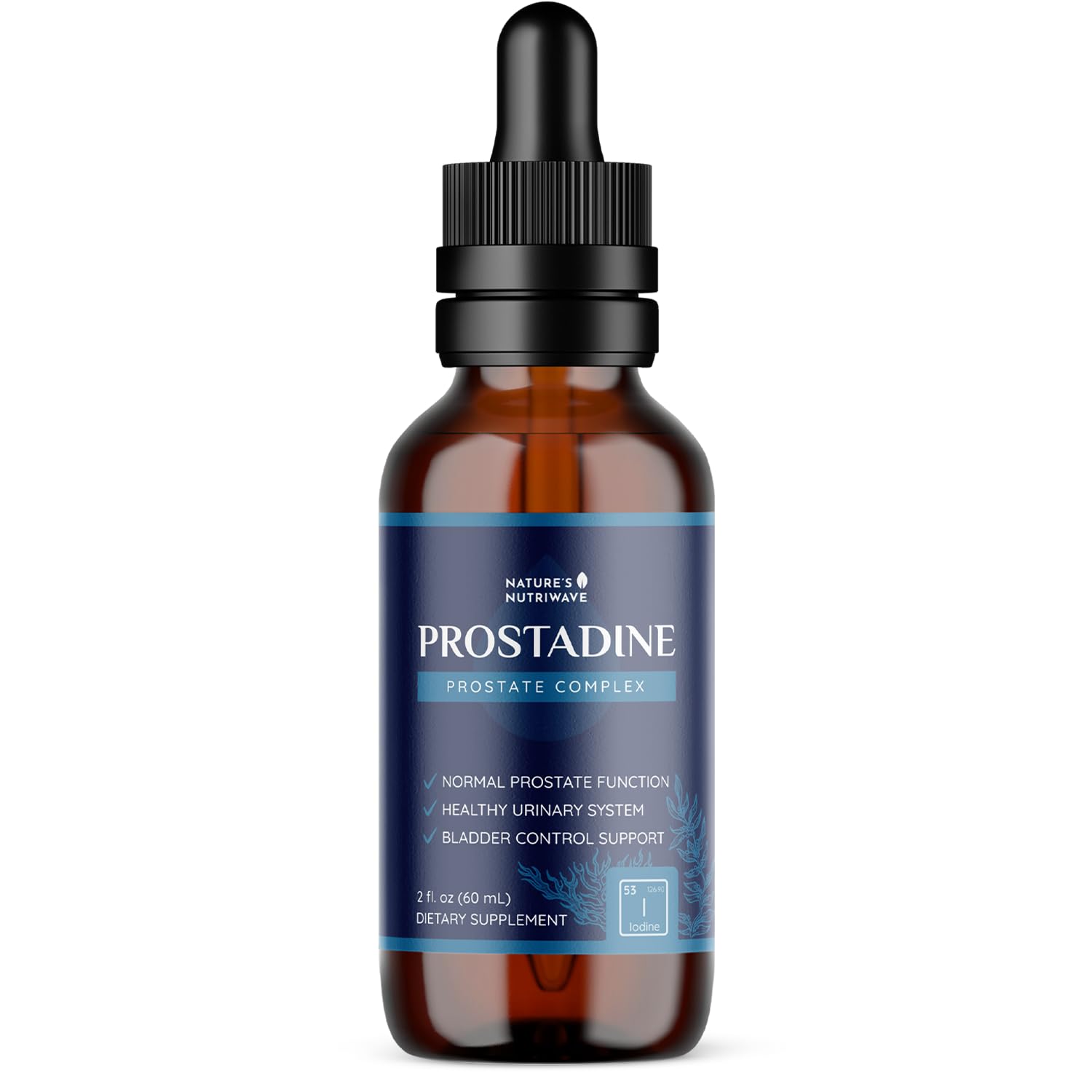 Prostadine – Daily Liquid Men’s Wellness Supplement with Iodine, Neem Oil, Saw Palmetto, Sea Botanicals & Pomegranate – Non-GMO, Stimulant-Free Formula – 2 fl oz (60 mL), 30 Servings, 1 Month Supply Nature’s NutriWaveBuy Supplements Australia