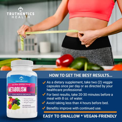 TRUTHENTICS Metabolism Booster for Women & Men - Natural Appetite Suppressant TRUTHENTICSBuy Supplements Australia