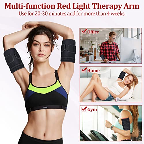 NEXTWOOD 660nm and 850nm Infrared Red Light Arm Therapy Wrap Belt with Timer & Brightness Setting Red NEXTWOODBuy Supplements Australia