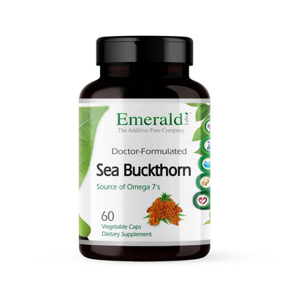 EMERALD LABS Sea Buckthorn - Dietary Supplement with Vitamins C, E & Omega 7 - Supports Adrenal, Energy, Skin & Immune Health - 60 Vegetable Capsules (30-Day Supply) EMERALD LABSBuy Supplements Australia