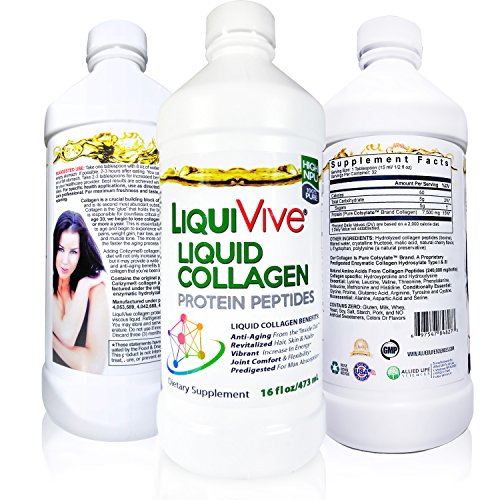 LiquiVive Liquid Collagen Protein Peptides Concentrate | Pure Hydrolyzed Super Multi Collagen Life MiracleBuy Supplements Australia