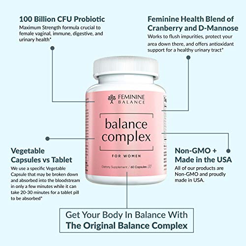 Balance Complex Vaginal Health Dietary Supplement, 60 Capsules Instant BrandsBuy Supplements Australia