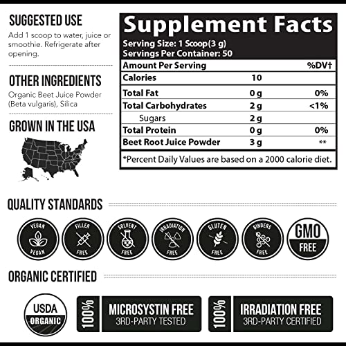 BioBeet Max Strength Beet Root Juice Powder – 20:1 Concentrate, Each Serving Derived Triquetra HealthBuy Supplements Australia