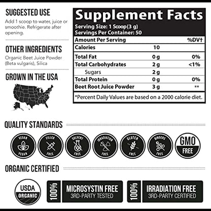 BioBeet Max Strength Beet Root Juice Powder – 20:1 Concentrate, Each Serving Derived Triquetra HealthBuy Supplements Australia