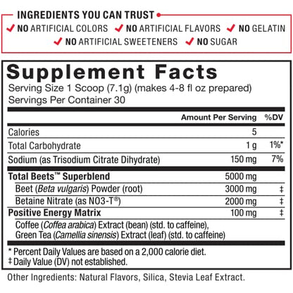 FORCE FACTOR Total Beets Beet Root Powder with Energy, NO3-T Nitrates to Support Force FactorBuy Supplements Australia