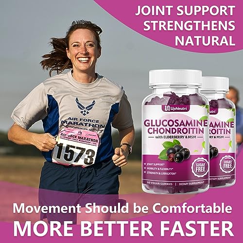 UPNEUTRI Glucosamine Chondroitin Gummies Sugar Free, Extra Strength 1500mg Glucosam UPNEUTRIBuy Supplements Australia