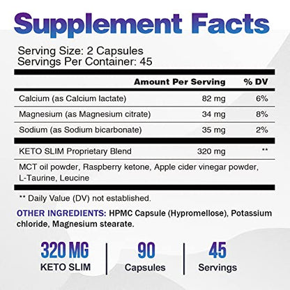 VEGEPOWER Keto Fast Diet Pills- Ketone Slim Pro 180 Capsules-Apple Cider Vinegar VEGEPOWERBuy Supplements Australia