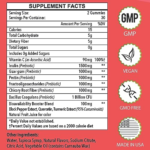 Fiber Gummies for Adults-Probiotic & Prebiotic Fiber Gummies for Men & Women HerodianowBuy Supplements Australia