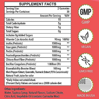 Fiber Gummies for Adults-Probiotic & Prebiotic Fiber Gummies for Men & Women HerodianowBuy Supplements Australia
