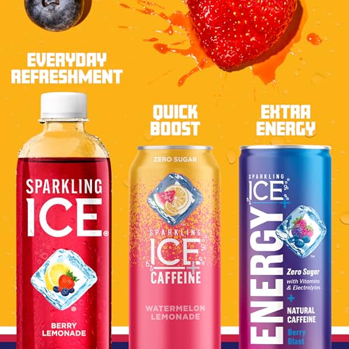 Sparkling Ice, Berry Lemonade Sparkling Water, Zero Sugar Flavored Water, with Vitamins Sparkling ICEBuy Supplements Australia