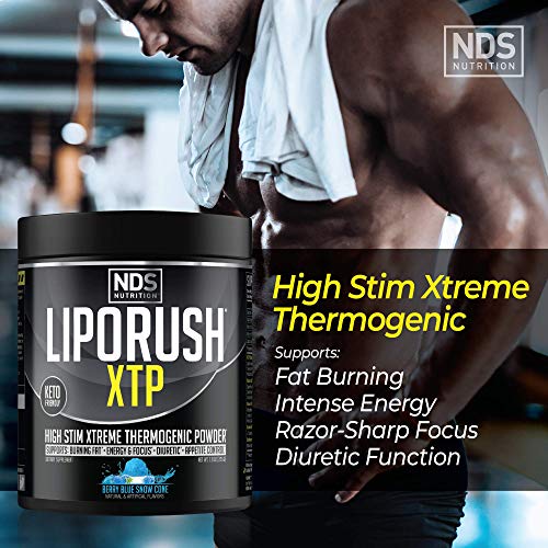 LIPORUSH NDS Nutrition XTP Thermogenic Fat Burner with L-Carnitine - Energy, Focus LIPORUSHBuy Supplements Australia
