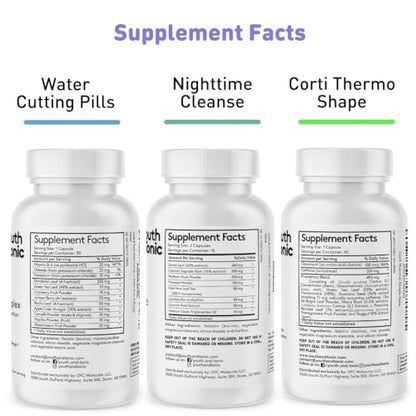 Sculpt Shred Cleanse Detox as 3x Action Diet Pills for Puffiness Belly Bloating & Loss of Waste Youth & TonicBuy Supplements Australia