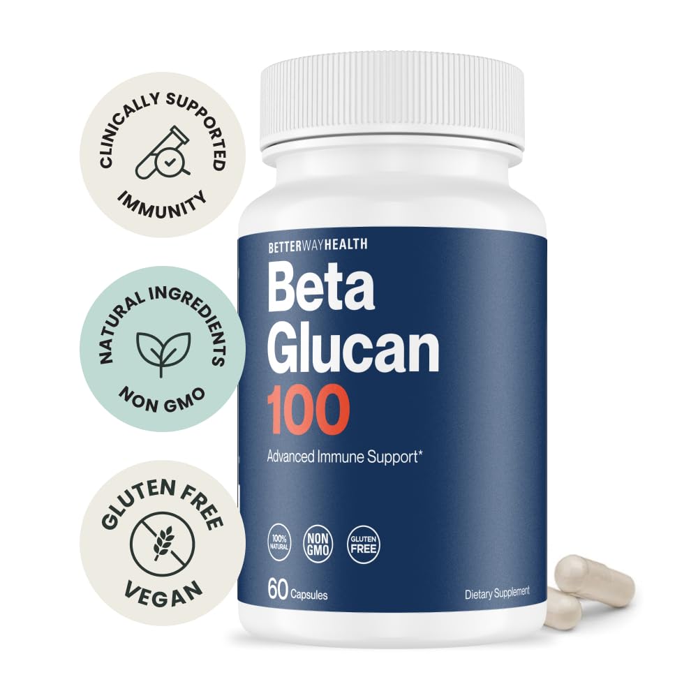 Better Way Health™ - Advanced Immune Readiness - Highly Purified 1,3/1,6 Beta Glucan 100 - Clinically Tested Immune Defense - 100mg/60 Capsules Better Way HealthBuy Supplements Australia