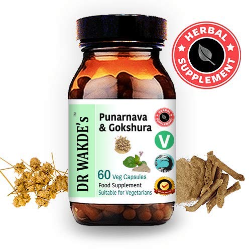 DR WAKDE's Punarnava & Gokshura Capsules (60 Veg Caps, Promotes Healthy Urinary Flush, Ayurvedic Supplement, Vegan, Herbal, All Natural, Made in UK) DR WAKDE'sBuy Supplements Australia
