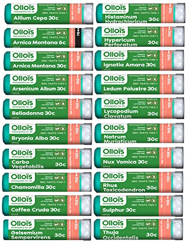 OLLOIS Homeopathy 20-Remedy Starter Kit (Organic & Lactose-Free OLLOÏSBuy Supplements Australia