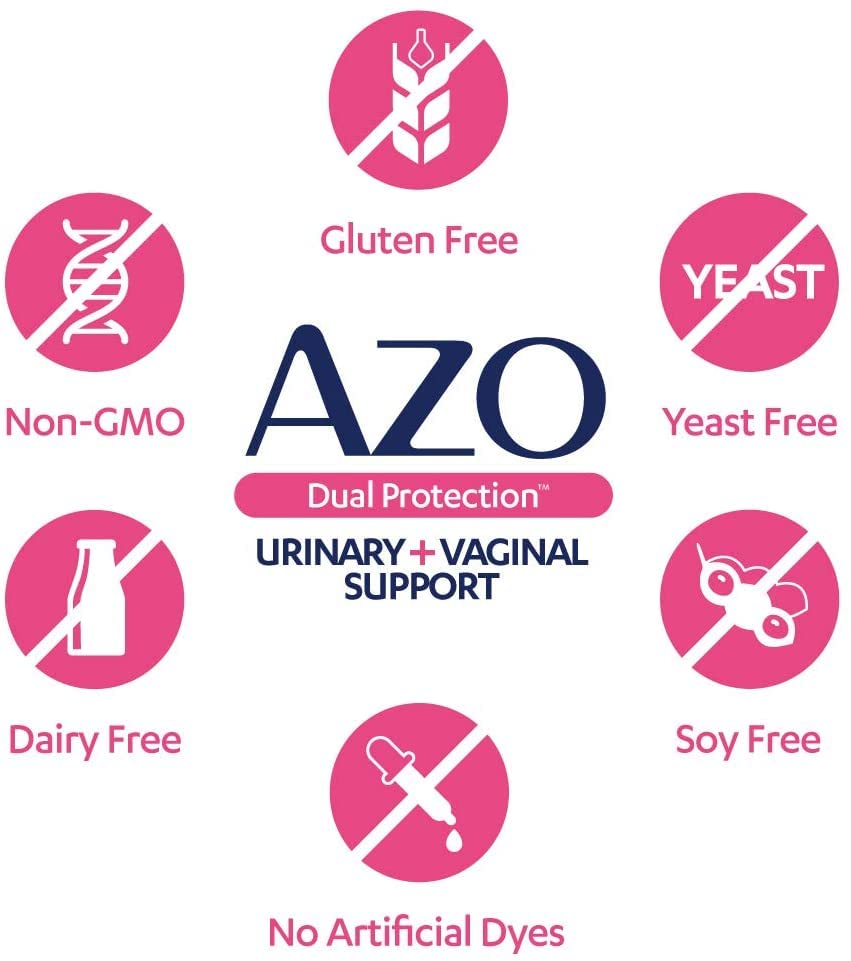 AZO Boric Acid Vaginal Suppositories, 30 Count + AZO Dual Protection, 30 Count, Urinary + Vaginal Support* AZOBuy Supplements Australia