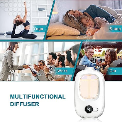 Aeeteek Shangri-la Wall Mounted Essential Oil Diffuser Aroma Oils Refill Rechargeable 4 Mist Modes AeeteekBuy Supplements Australia