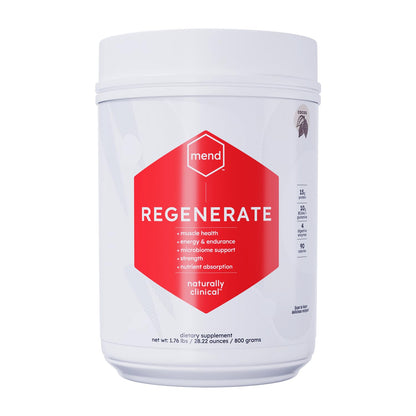 MEND Regenerate, Post Workout Recovery, Immune Support, and Sports Nutrition Supplement for Men and Women - Natural, Gluten Free, and Non-GMO - Cocoa Protein Powder, 20 Servings MENDBuy Supplements Australia