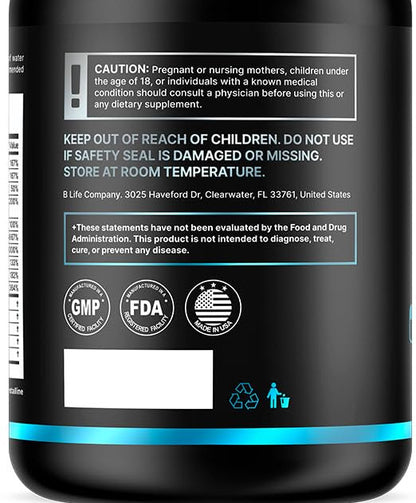Men’s Hair Growth Supplement – Biotin & Collagen Hair Vitamins for Men – Thicker, Fuller Hair, Nail & Scalp Support – Hair Loss Supplement with Zinc, Selenium & Vitamins A C D E – 240 Capsules B Life CompanyBuy Supplements Australia