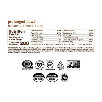 GoMacro MacroBar Organic Vegan Protein Bars - Banana + Almond Butter, (2.3 Ounce Bars GoMacroBuy Supplements Australia