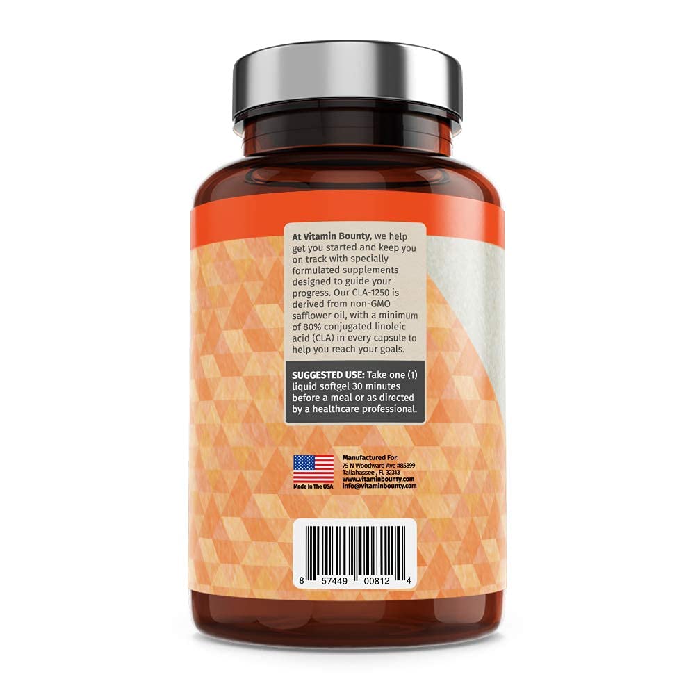 Vitamin Bounty CLA 1250mg - Conjugated Linoleic Acid, CLA for Women and Men, CLA Pills Vitamin BountyBuy Supplements Australia