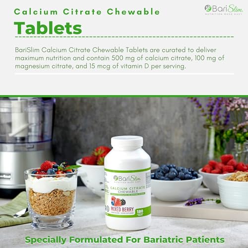 BariSlim Bariatric Calcium Citrate with Magnesium and Vitamin D Tabs - 500 mg of Calcium BariSlimBuy Supplements Australia