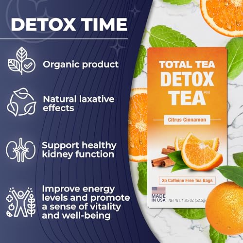 Total Tea Detox Tea & Energy Tea Set - 25 Day Detox Tea - Herbal SIim Tea Total TeaBuy Supplements Australia