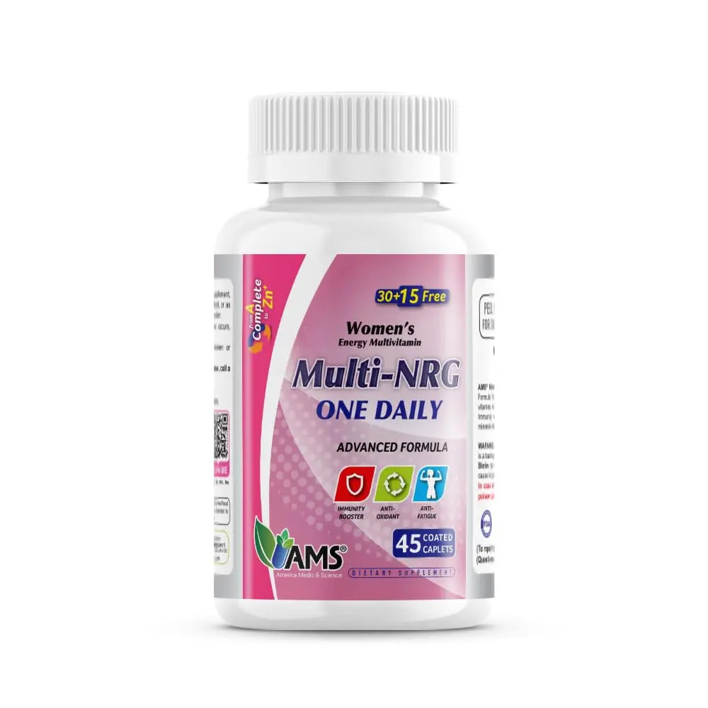 America Medic & Science Multivitamins for Women, Multi-NRG, 45 Coated Caplets, One Daily, Immune Support Supplements, Vitamin C & B Complex America Medic & ScienceBuy Supplements Australia