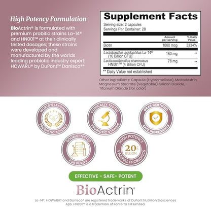 Bioactrin Vaginal Probiotics for Women - Formulated Bacterial Vaginosis Treatment, Yeast Infection SIGNIFY NATUREBuy Supplements Australia