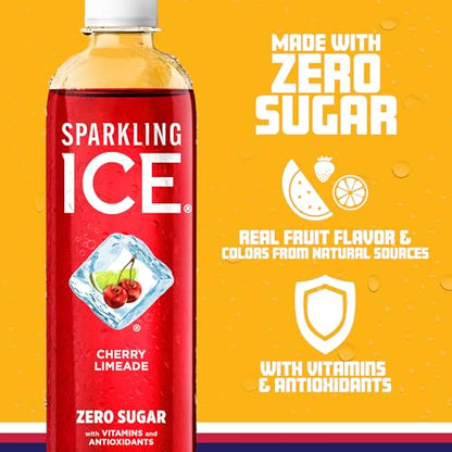 Sparkling Ice, Cherry Limeade Sparkling Water, Zero Sugar Flavored Water, with Vitamins Sparkling ICEBuy Supplements Australia