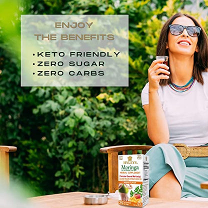 Hyleys Tea Moringa Oleifera with Mango Flavor - 25 Tea Bags (Miracle Tree Tea) HYLEYSBuy Supplements Australia